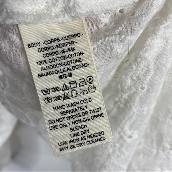 Free People Top Down From The Clouds Eyelet Blouse - Picture 6 of 7